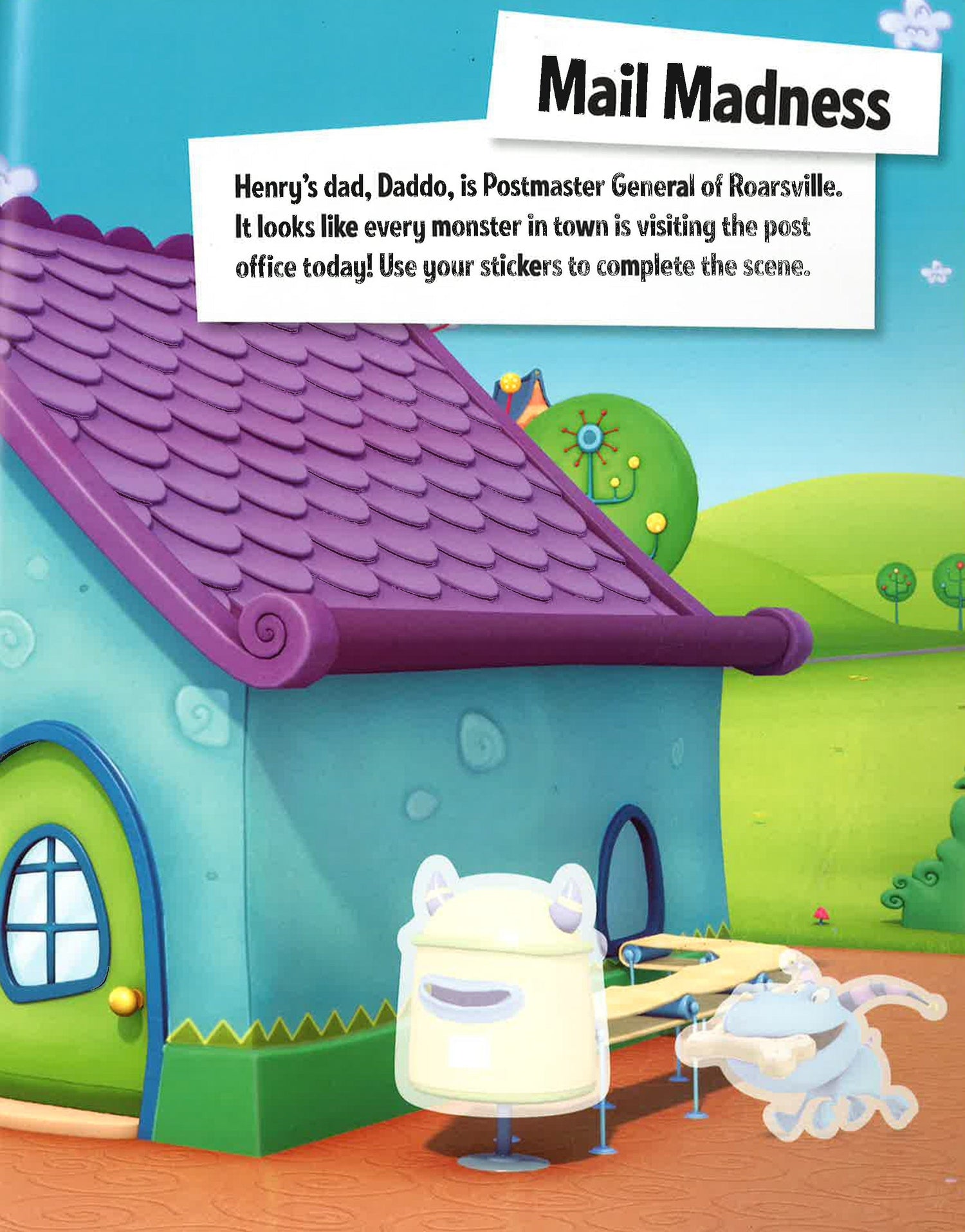 Henry Hugglemonster Roarsome Sticker Scenes BookXcess