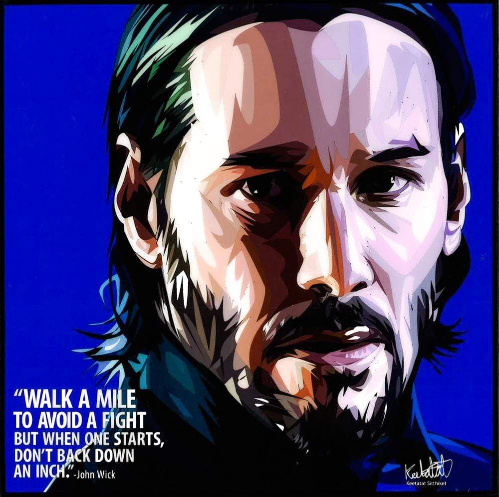 JOHN WICK POP ART (10X10)