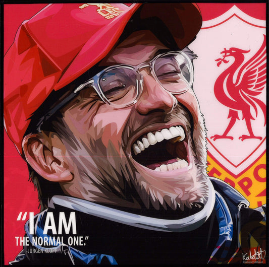 JURGEN KLOPP_ I AM THE NORMAL POP ART (10X10)