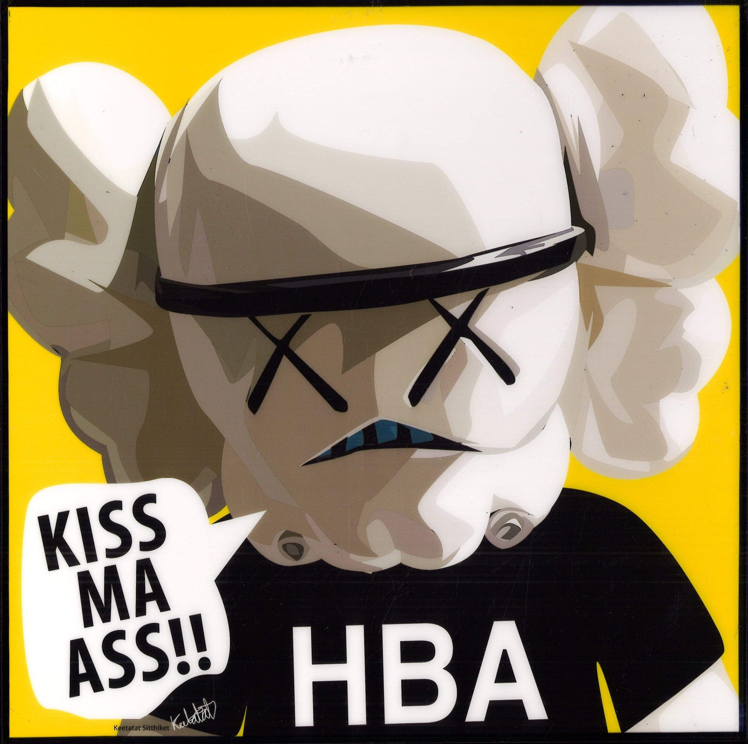 KAWS Stormtrooper Pop Art Poster Kiss ma ass!!