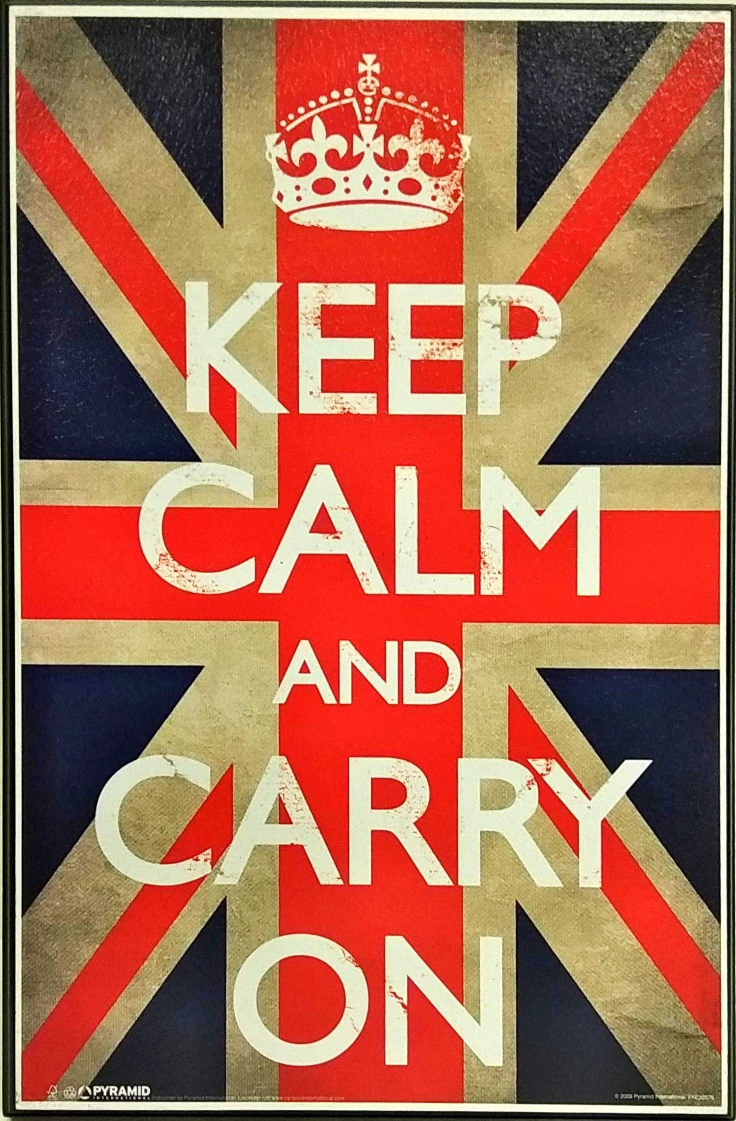 Keep Calm - Union Jack (Plaque 11x17)