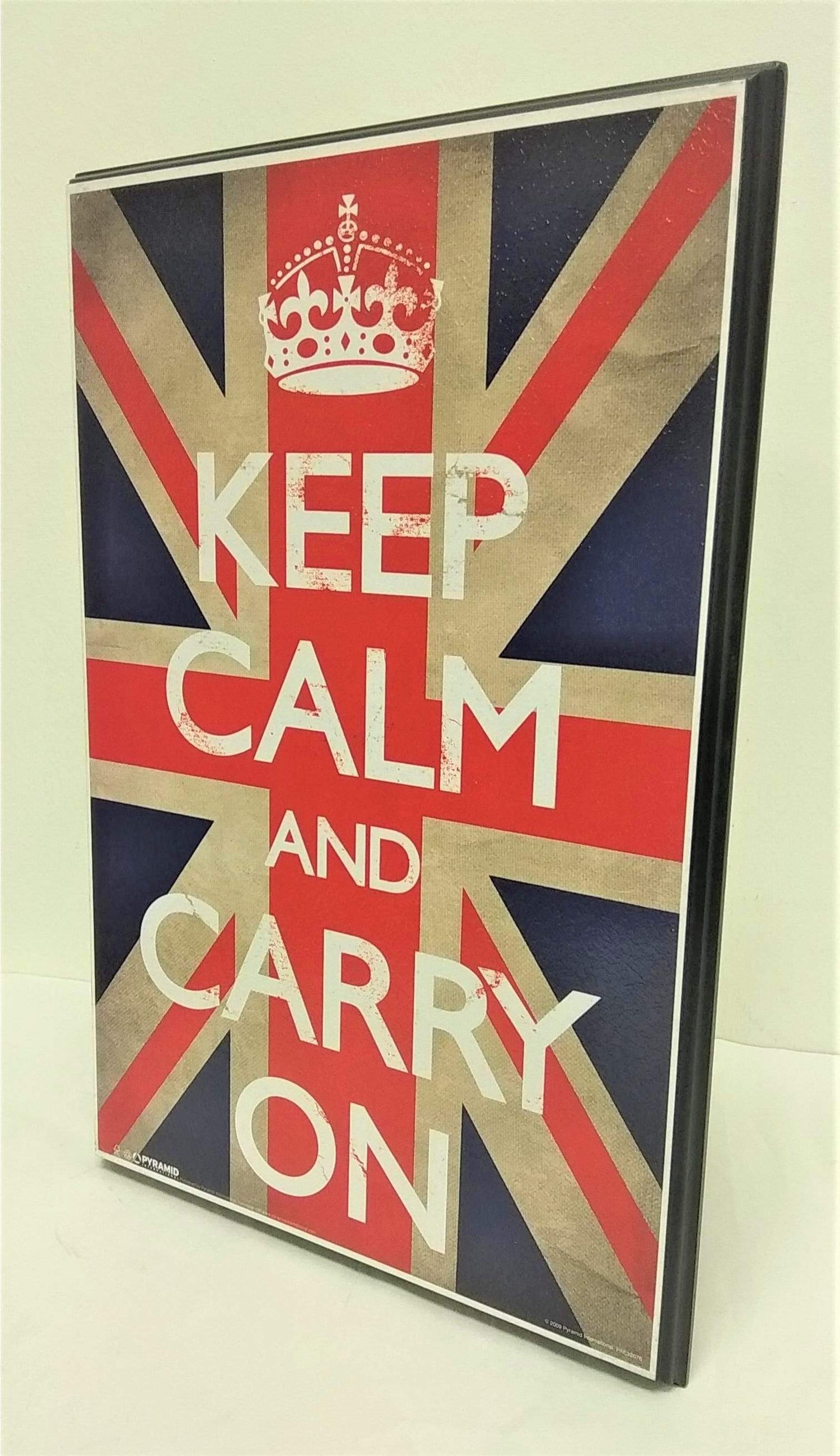 Keep Calm - Union Jack (Plaque 11x17)