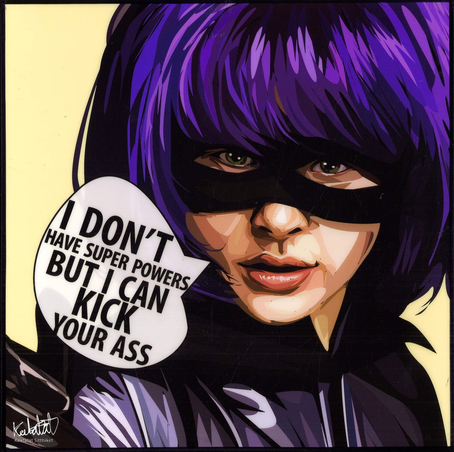 KICKASS: HIT GIRL KNIFE POP ART (10X10)