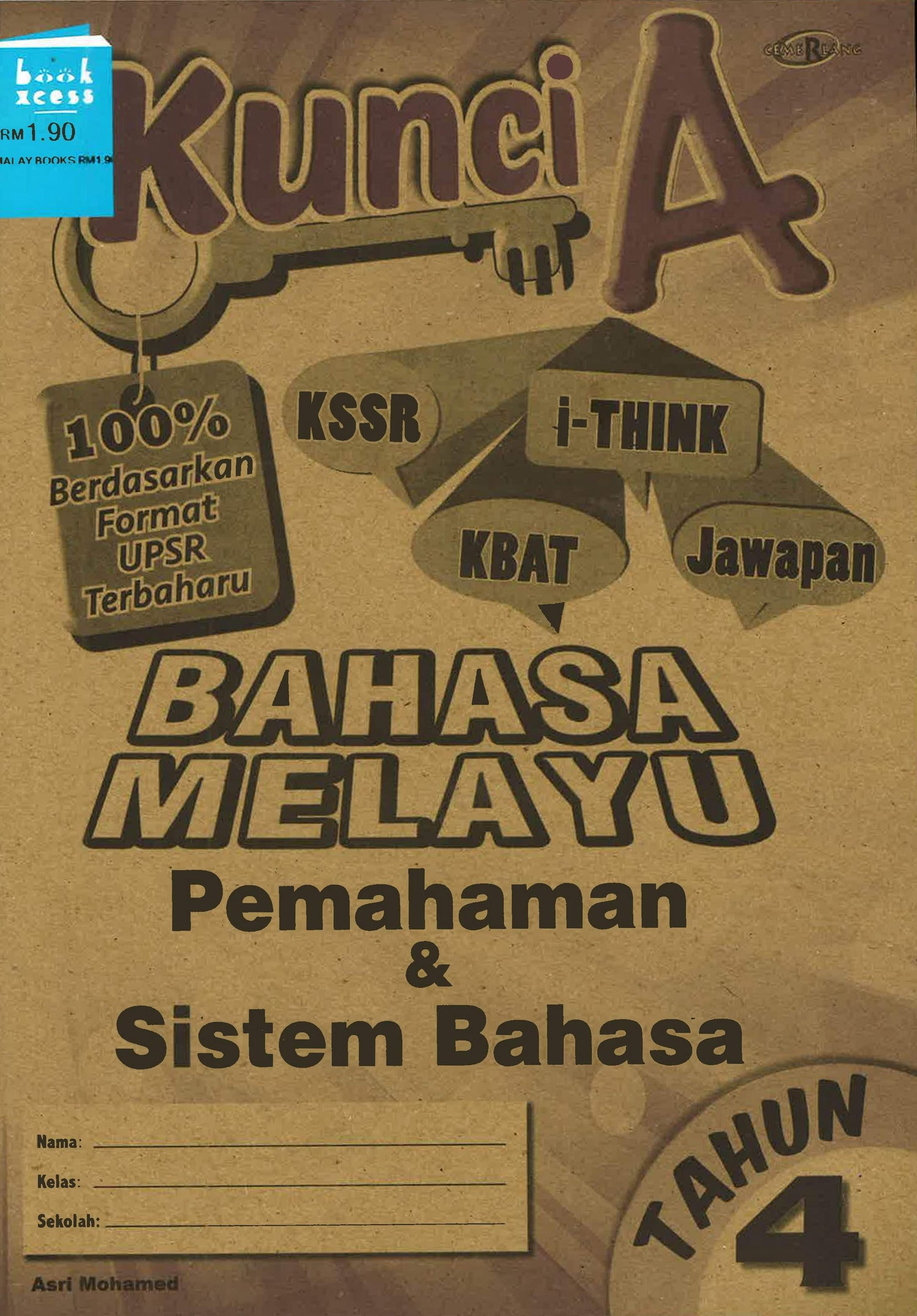 Kunci A Bm Pemahaman & Sistem Bahasa Thn 4