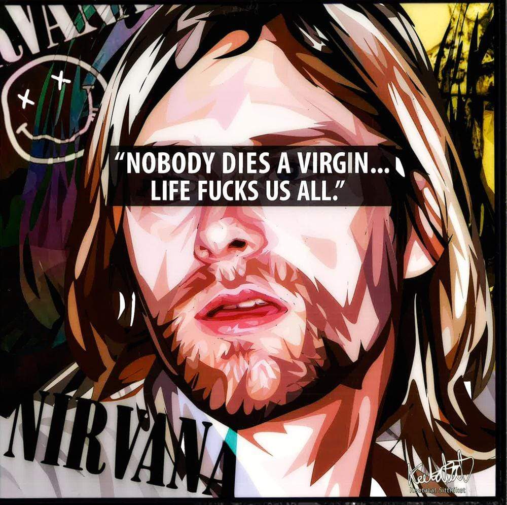 KURT COBAIN NOBODY,(10X10) POP ART