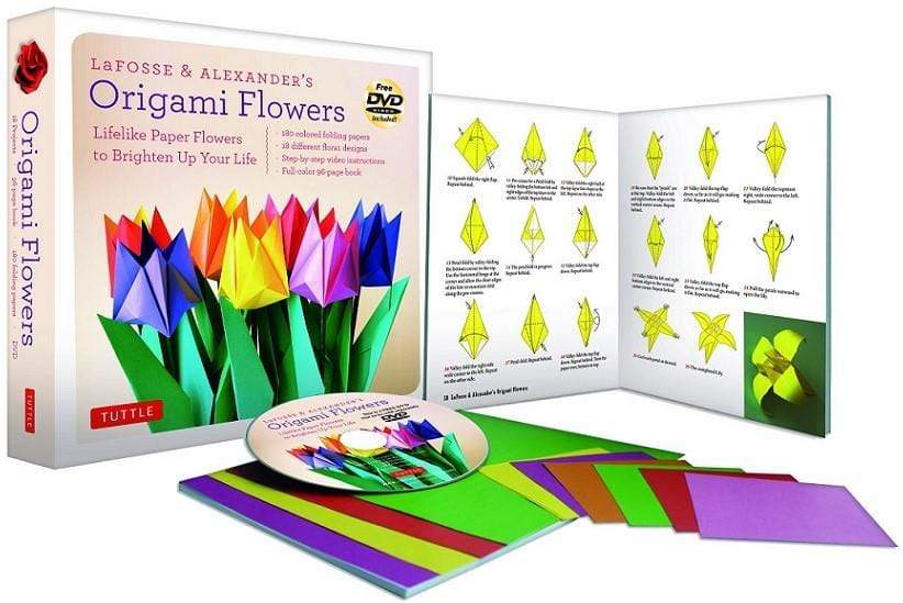 Lafosse And Alexander's Origami Flowers Kit with DVD