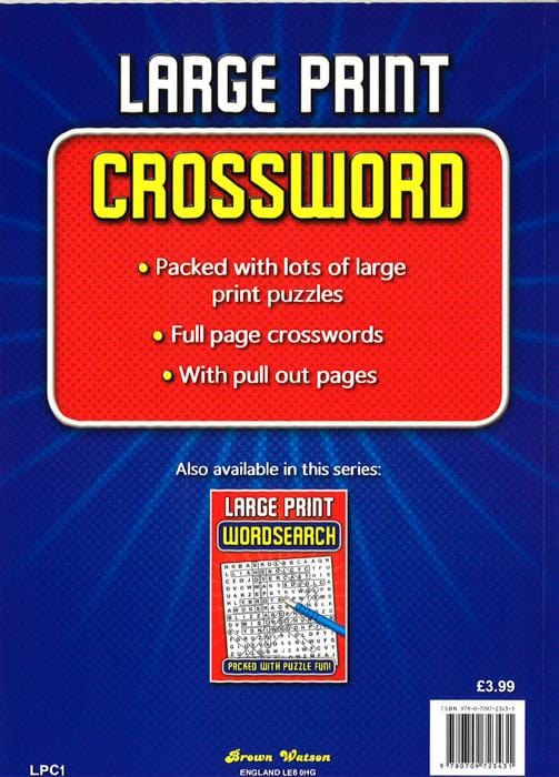 Large Print Crossword