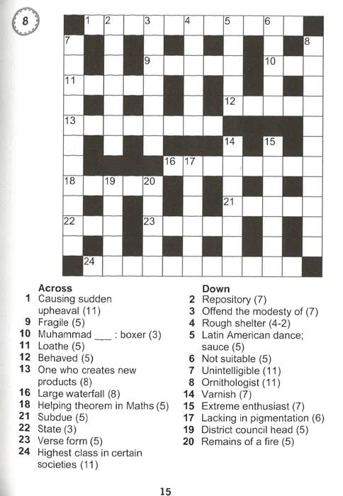 Large Print Crossword