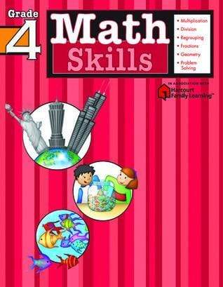 Math Skills: Grade 4  (Flash Kids Harcourt Family Learning)