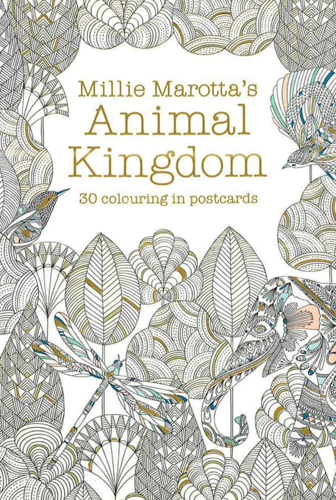 Millie Marotta's Animal Kingdom Postcard Book: 30 Beautiful Cards For Colouring In