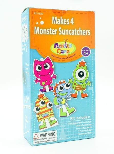 MONSTER CAMP MAKES 4 MONSTER SUNCATCHERS