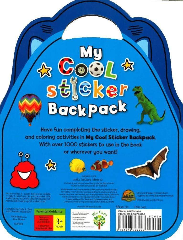 My Cool Sticker Backpack (Blue)