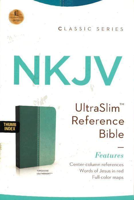 Nkjv Ultraslim Ref Bible Ls Turq Shmr