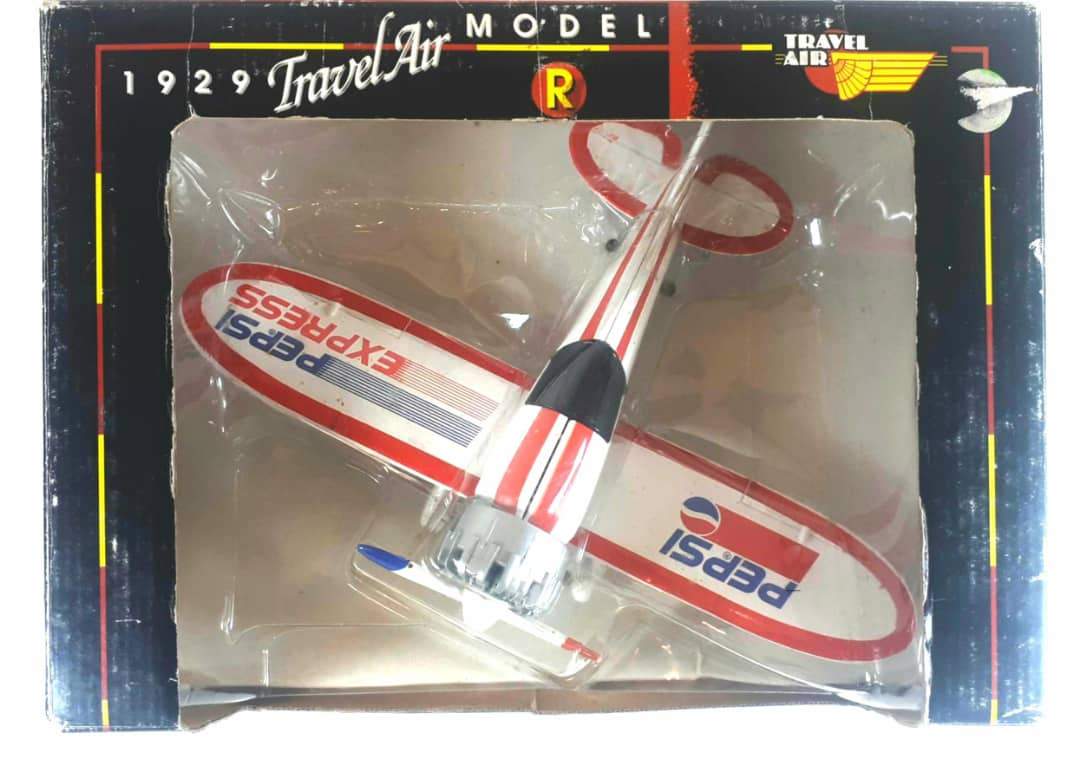 Pepsi Cola 1929 Travel Air Model R Metal Coin Bank