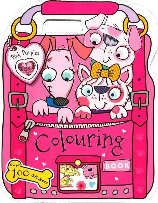 Pink Puppies Colouring Book