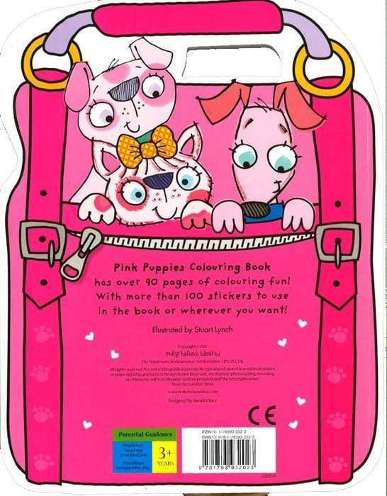 Pink Puppies Colouring Book