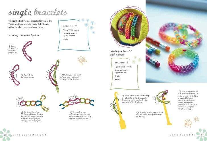 Colorful Rainbow Loom Bracelet Rubber Bands Stock Illustration 236312008