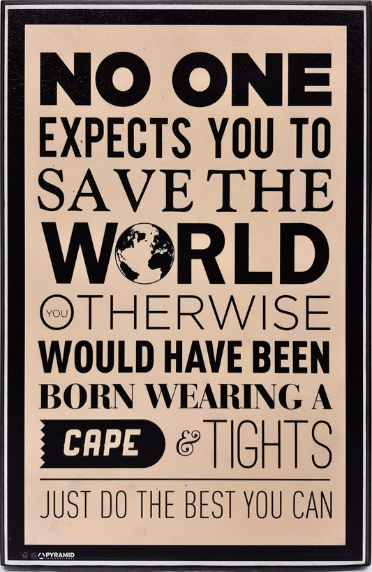 Save the World (Plaque 11x17)