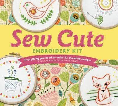 Sew Cute Embroidery Kit: Everything You Need to make 12 Charming Designs