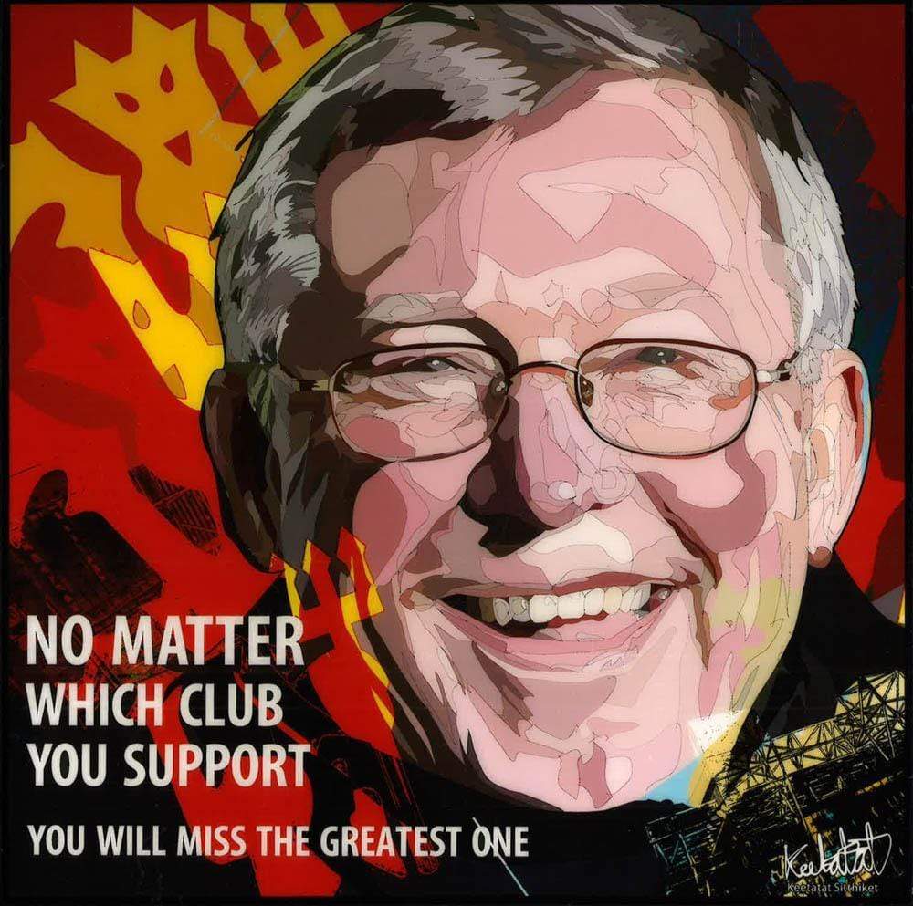 SIR ALEX FERGUSAN_NO MATTER POP ART (10X10)