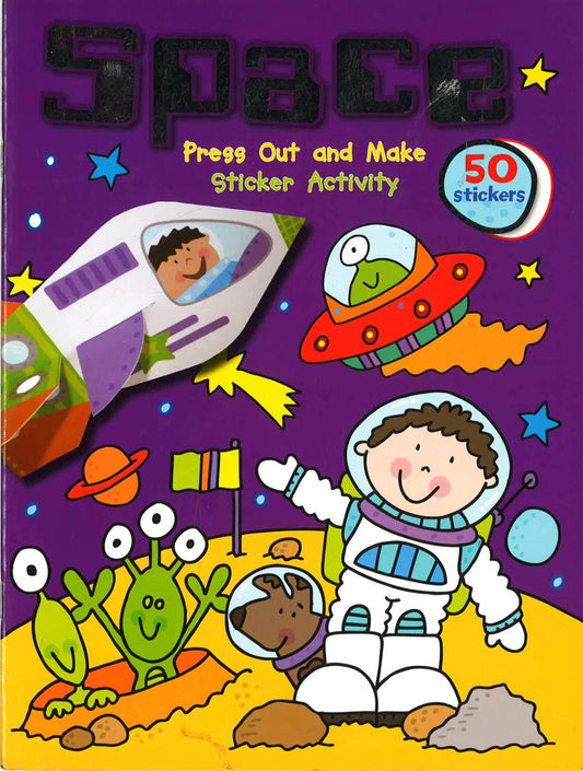 Space Press Out And Make Sticker Activity