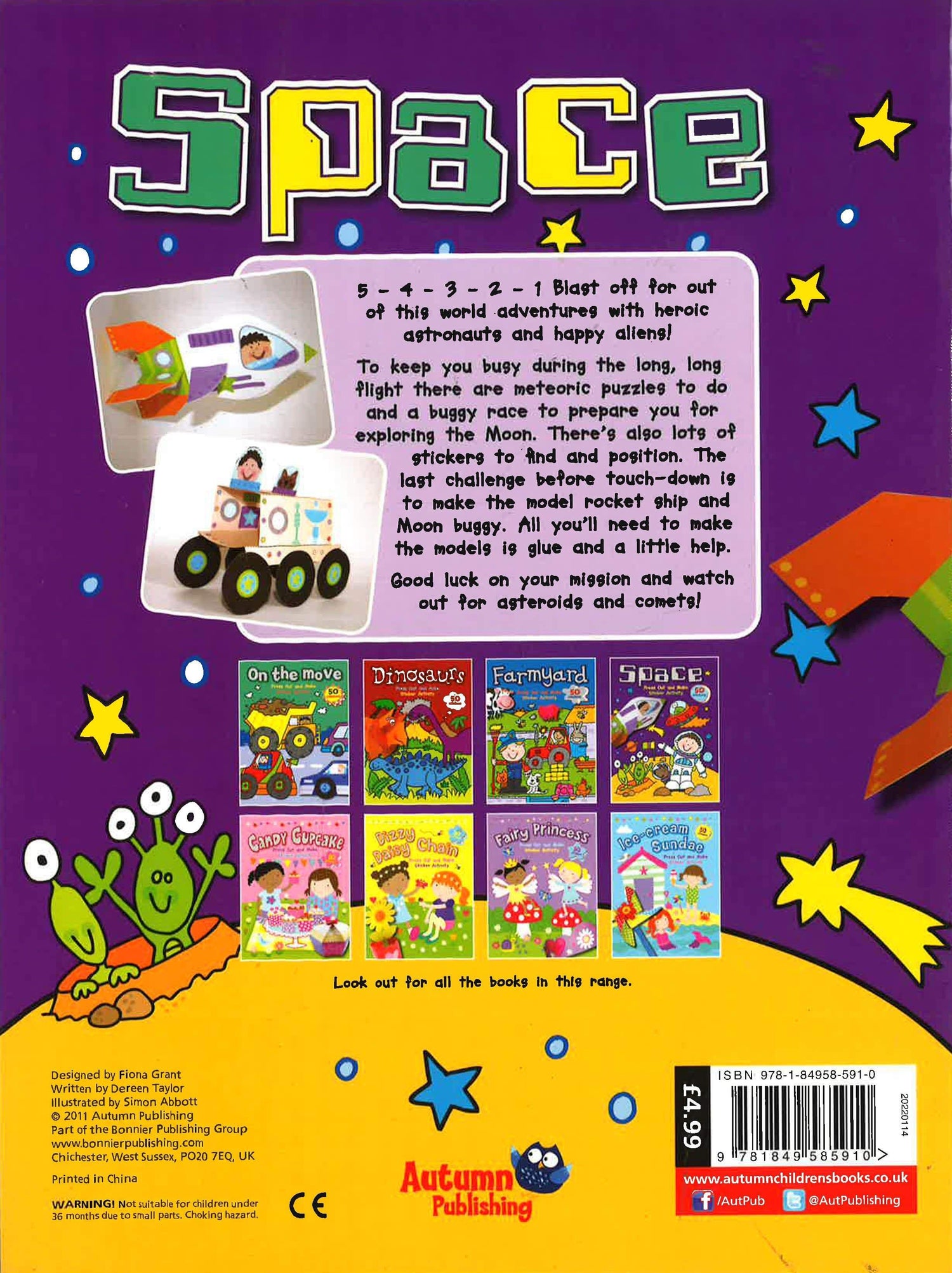 Space Press Out And Make Sticker Activity