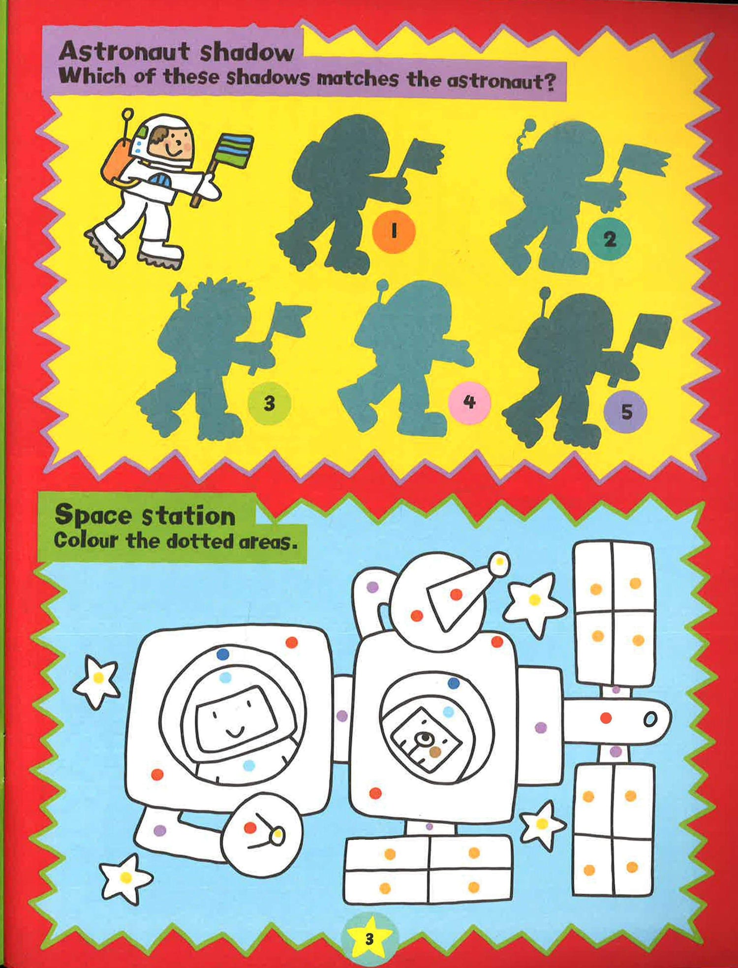 Space Press Out And Make Sticker Activity