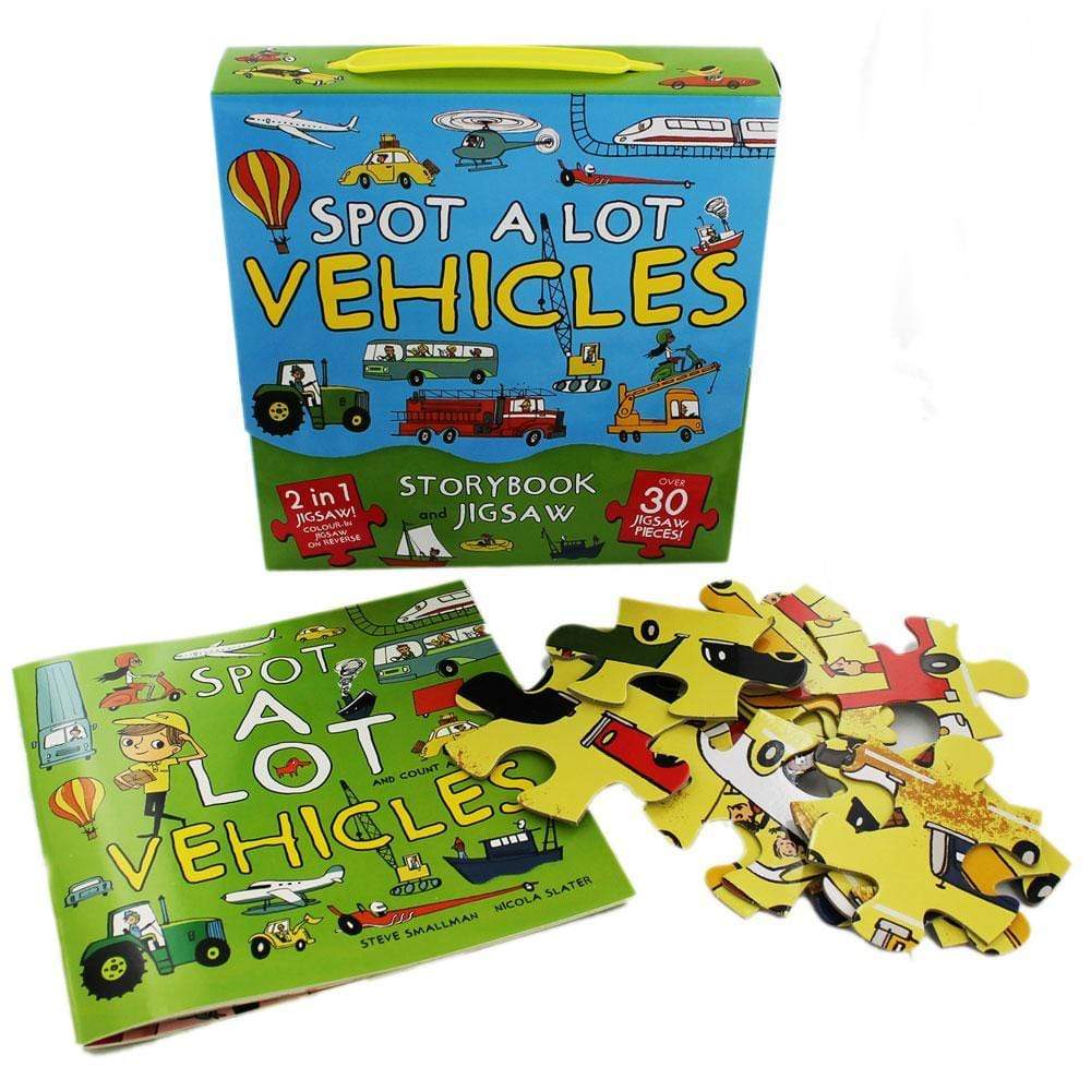 Spot A Lot Vehicles - Storybook and Jigsaw Pack