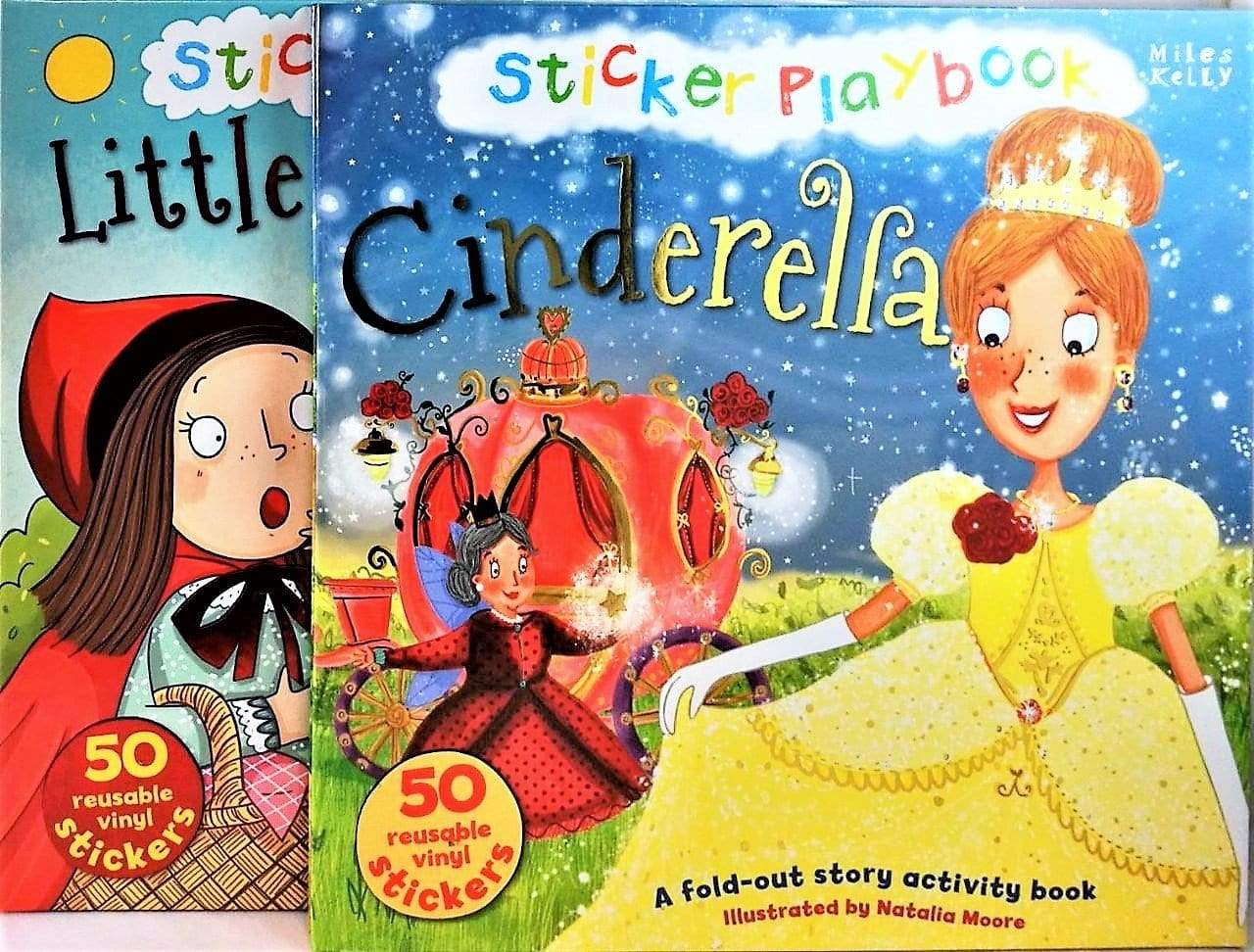 Sticker Playbook: Cinderella  and Little Red Riding Hood (2 Book Set)