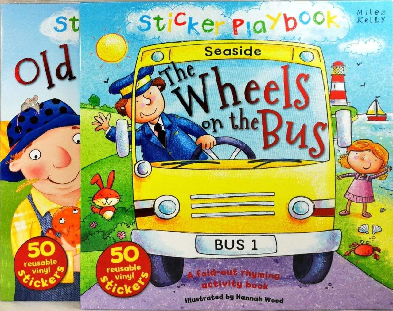 Sticker Playbook: Old Macdonald Had a Farm and The Wheels on the Bus