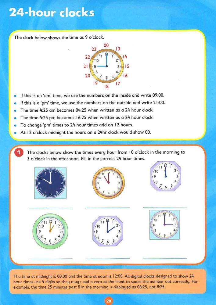 Telling the Time Ages 7-9: Prepare for school with easy home learning (Collins Easy Learning KS2)