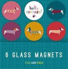 The Art File: 6 Glass Magnets