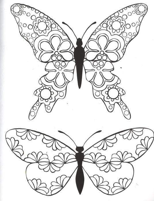 The Butterflies Colouring Book