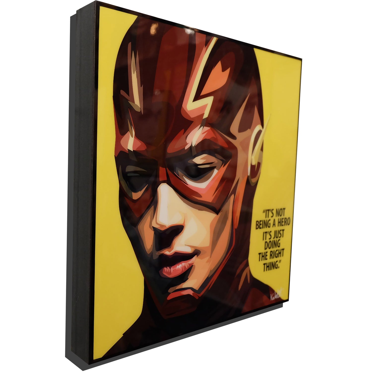 THE FLASH (IT'S NOT BEING A HERO) POP ART (10X10)