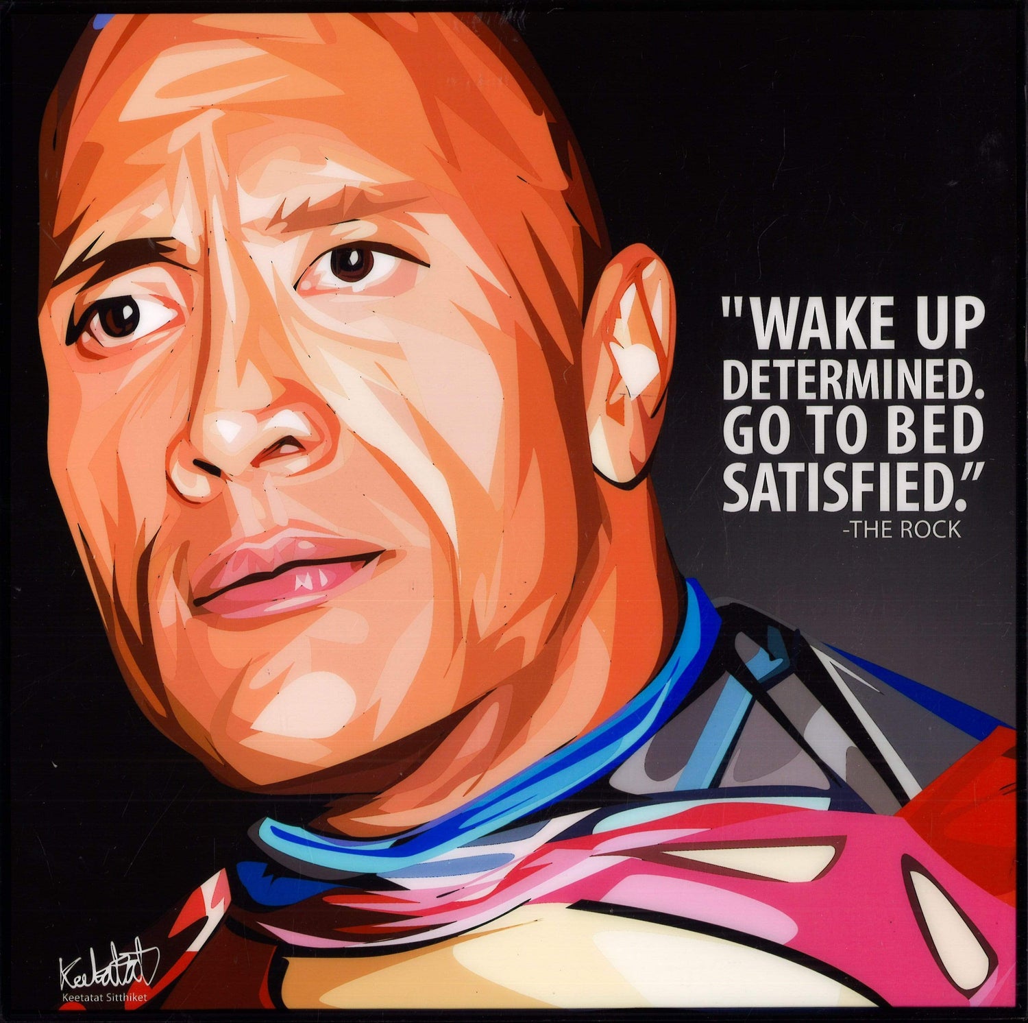 THE ROCK POP ART 10X10