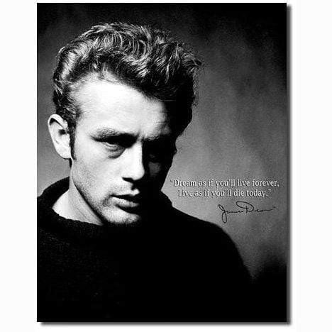 Tin Sign: James Dean Live Forever (40.50 CM X 31.50 CM)