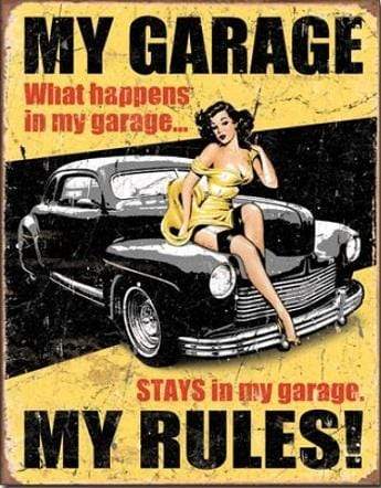 Tin Sign: Legends - My Garage (40.50 CM X 31.50 CM)