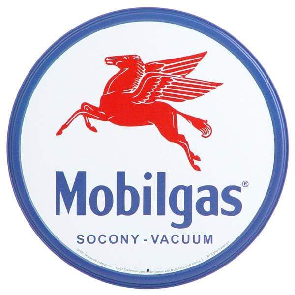Tin Sign: Mobilgas Pegasus (29.50 cm diameter)