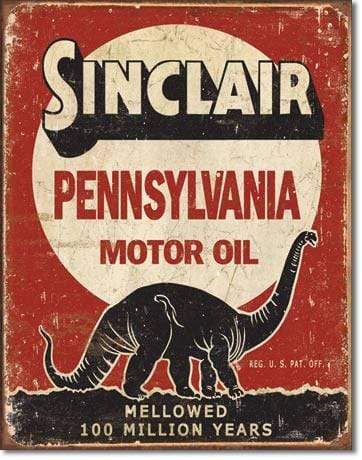 Tin Sign: Sinclair Million Years (40.50 CM X 31.50 CM)