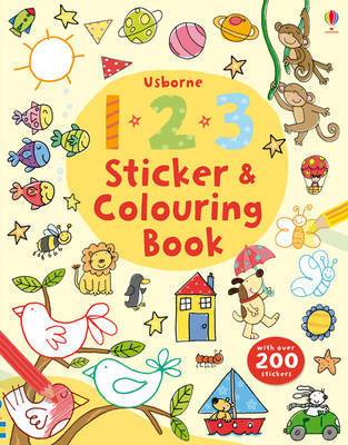 Usborne 123 Sticker and Colouring Book