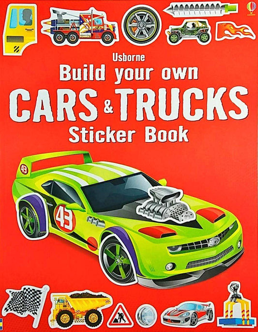 Usborne: Build Your Own Cars and Trucks Sticker Book