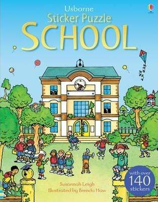 Usborne: Sticker Puzzle School