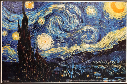 Van Gogh - Starry Night (Plaque 11X17)