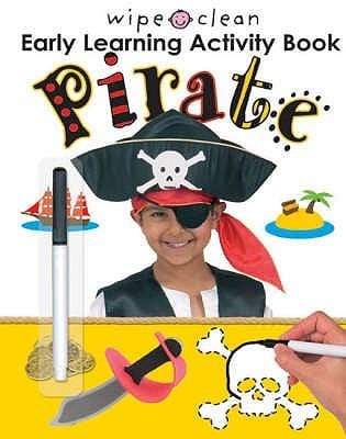 Wipe and Clean Early Learning Activity Book Pirate and Animal (2 Books)