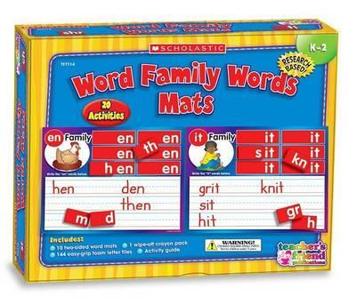 Word Family Words Mats